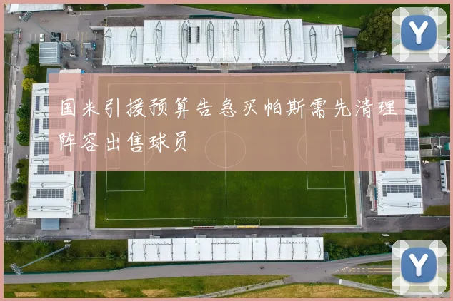国米引援预算告急买帕斯需先清理阵容出售球员